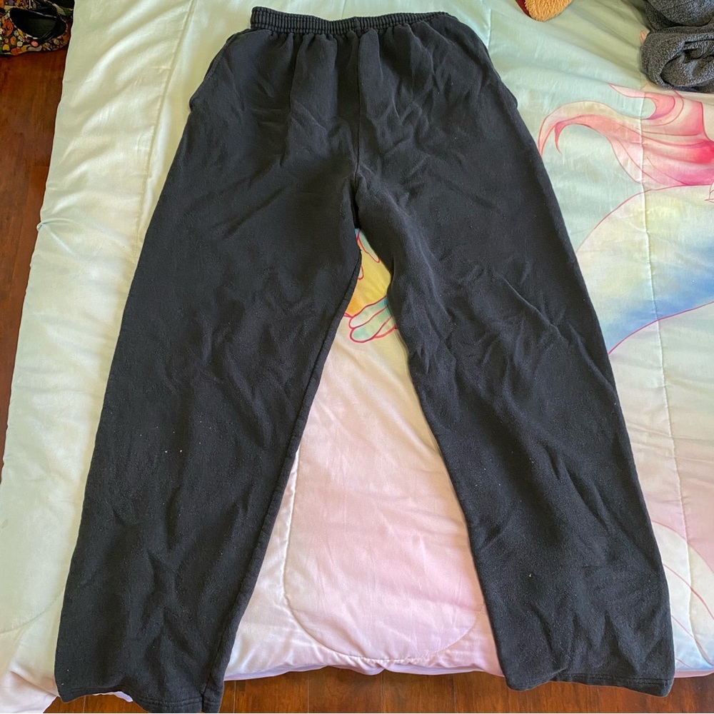 Hanes // black-dark grey sweat pants GUC